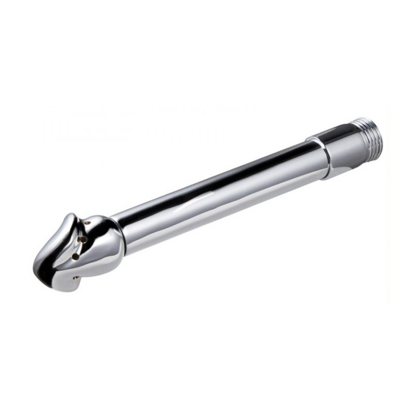 CleanHole Embout de lavement anal Chromium 14 x 3cm